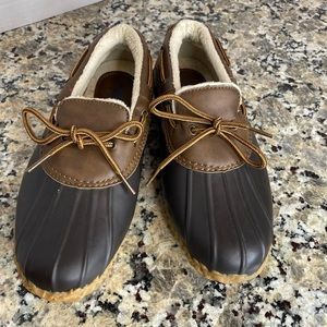 JBU Women's Dark Gray Gwen Rain Shoe Sz 8 US Faux Fur Lining Warm Rubber Sole